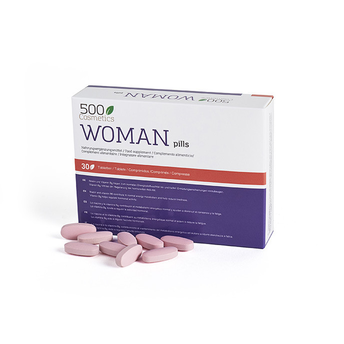 500Cosmetics Woman Pills, Pastillas para aumentar el deseo sexual femenino