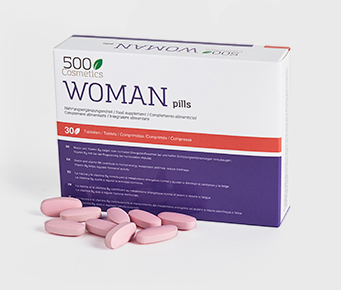 500Cosmetics Woman Pills, complemento alimenticio para mejorar la libido femenina